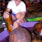 Gourd Making: Washing